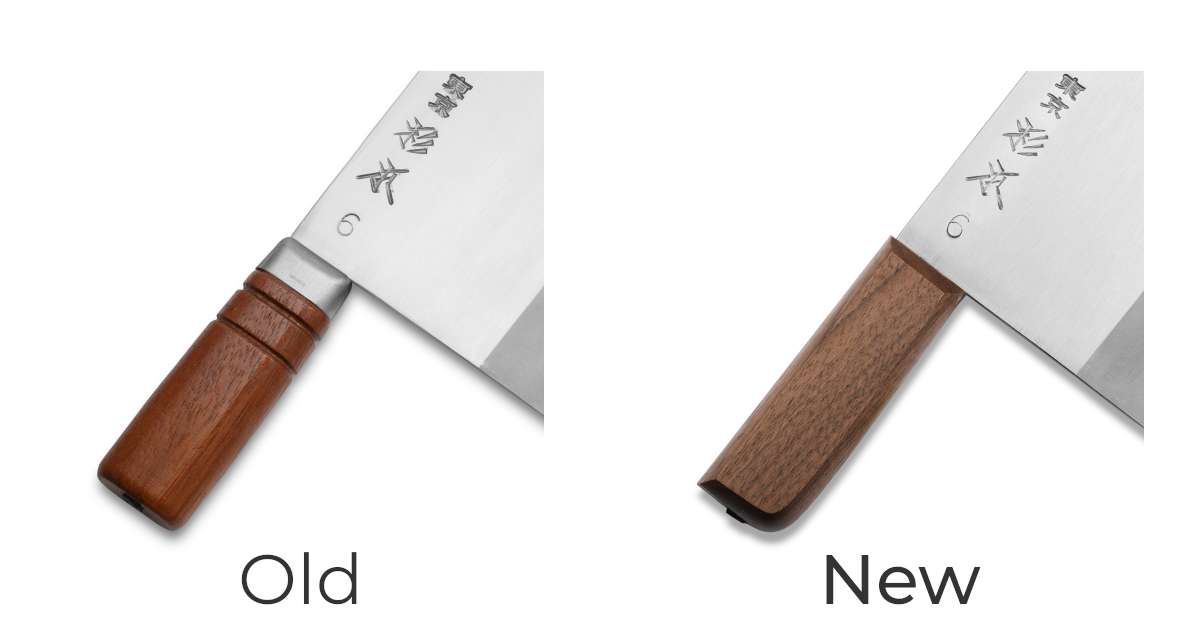 Updated Handle Design for Our Chinese-Style Knives